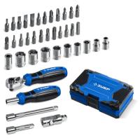 Фото биты набор 39шт, трещетка, отвертка-битодержатель с насадками зубр от интернет-магазина Аманд