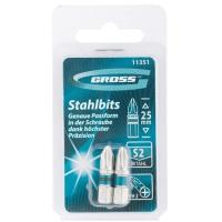 Фото биты 1/4 х 25мм рн2 2 шт., gross от интернет-магазина Аманд