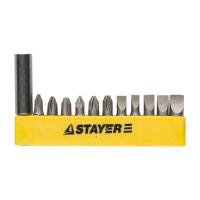 Фото биты набор 12 шт, с магнитным держателем ,stayer от интернет-магазина Аманд