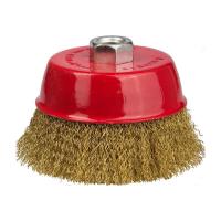 Фото щетка чашечная для ушм stayer витая стальная латунированная проволока 0,3 мм, 75 мм х  м14 от интернет-магазина Аманд