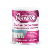 Фото эмаль акриловая для радиаторов отопления krafor супербелая, 1,0 кг от интернет-магазина Аманд