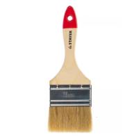 Фото кисть плоская, 75 мм, натур. щетина, дер.ручка, stayer от интернет-магазина Аманд