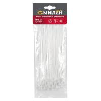 Фото хомуты, 100 х 2,5мм, нейлоновые белые, милен, 100шт от интернет-магазина Аманд