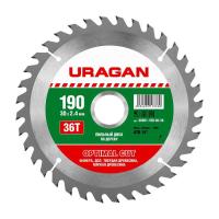 Фото диск отрезной 190 х 30мм 36т uragan пильный по дереву от интернет-магазина Аманд