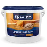 Фото лак-антисептик акриловый престиж для бань и саун бесцветный, 0,9 кг от интернет-магазина Аманд