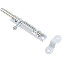 Фото шпингалет 82 мм с ц.дв., белый цинк starfix  от интернет-магазина Аманд