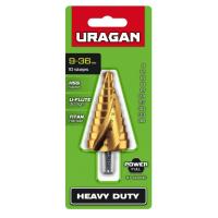 Фото сверла по металлу  9-36мм, 10 ступеней, ступенчатое, uragan от интернет-магазина Аманд