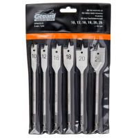 Фото набор сверл по дереву перовых 10-12-16-18-20-25 мм, 6 шт.,gepard от интернет-магазина Аманд