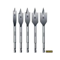 Набор сверл по дереву перовых 12-16-18-20-25мм, 5 шт, STAYER FLAT