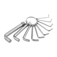 Фото ключи набор имбусовые шестигран никелиров 1,5–10 мм, crv, 10шт sparta  от интернет-магазина Аманд