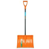Фото лопата снеговая с черенком, 490 х 370 х 1350 мм, пластик, стальной черенок //сибртех от интернет-магазина Аманд