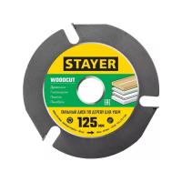 Фото диск отрезной 125 х 22,2мм, 3 резца по дереву для ушм stayer woodcut от интернет-магазина Аманд