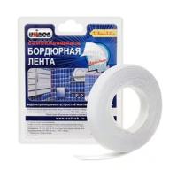 Фото лента-бордюр для рак. и ванн  6мм*6мм*3.35м, аппликатор, белая unibob от интернет-магазина Аманд