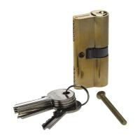 Фото механизм зубр "мастер", латунь, 60мм (личинка) ключ-ключ от интернет-магазина Аманд