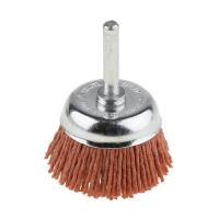 Фото щетка для дрели чашечная зубр нейлоновая проволока с абразивным покрытием, 50 мм  от интернет-магазина Аманд