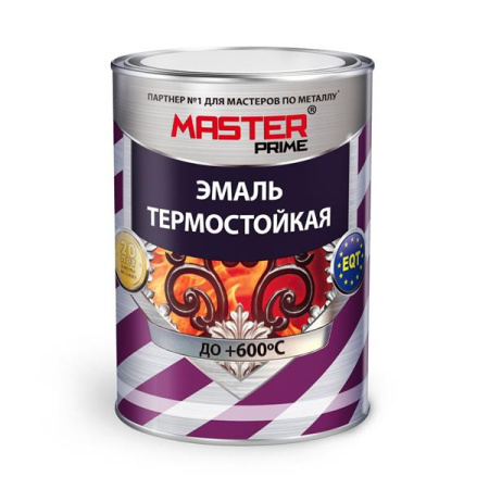 Фото эмаль термостойкая farbitex master prime черная, 0,8 кг  от интернет-магазина Аманд