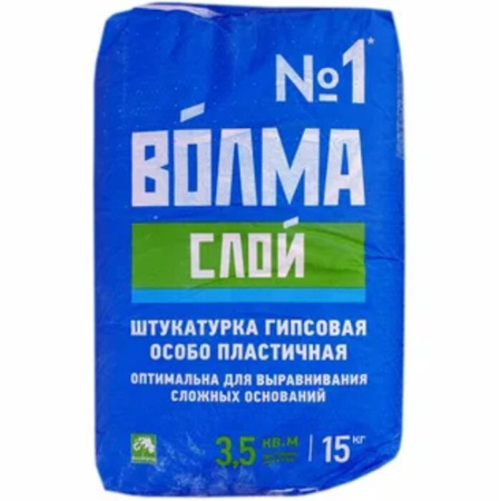 Фото штукатурка гипсовая финишная волма-слой, 15 кг                             от интернет-магазина Аманд