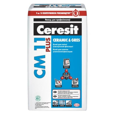 Фото клей для плитки ceresit см 11 plus, 5 кг                               от интернет-магазина Аманд