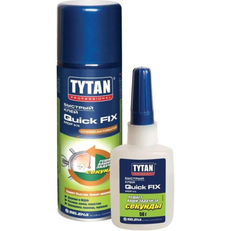 Фото клей цианакрилатный для мдф прозр. 200мл/50г tytan quick fix от интернет-магазина Аманд
