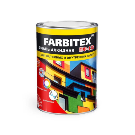 Фото эмаль сиреневая пф-115 (бан 0,8кг) farbitex от интернет-магазина Аманд