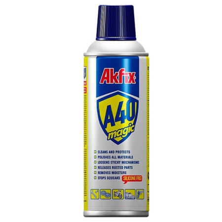 Фото смазка-очиститель универсальный спрей 400 мл akfix а40 от интернет-магазина Аманд