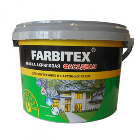 Фото краска акриловая фасадная farbiteх, 1,1 кг   от интернет-магазина Аманд