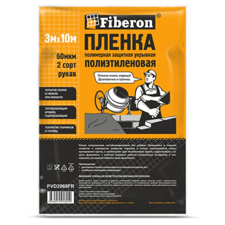 Фото плёнка предохранительная 3х10м 60мкм рукав fiberon от интернет-магазина Аманд