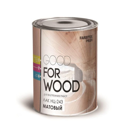 Фото лак мебельный нц-243 farbitex профи wood матовый, 1,7 кг  от интернет-магазина Аманд
