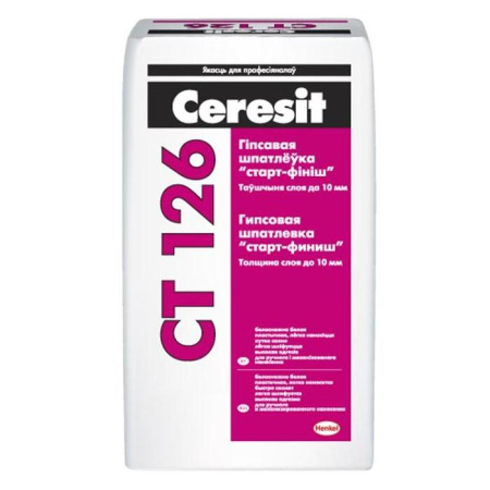 Фото шпатлевка гипсовая финишная ceresit ст 126, 5 кг                        от интернет-магазина Аманд