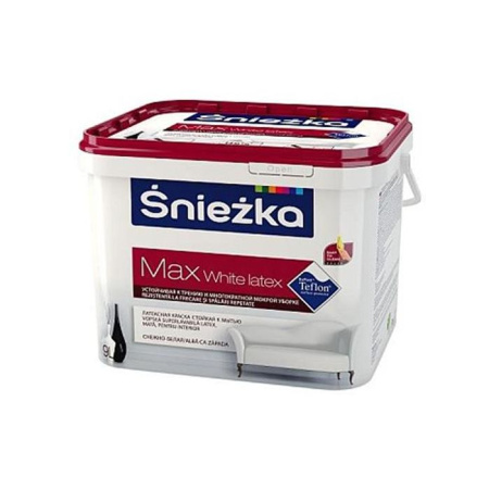 Фото краска sniezka max white latex белая, 1 л от интернет-магазина Аманд