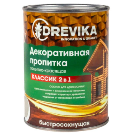 Фото пропитка декоративная drevika красное дерево, 0,75 л  от интернет-магазина Аманд