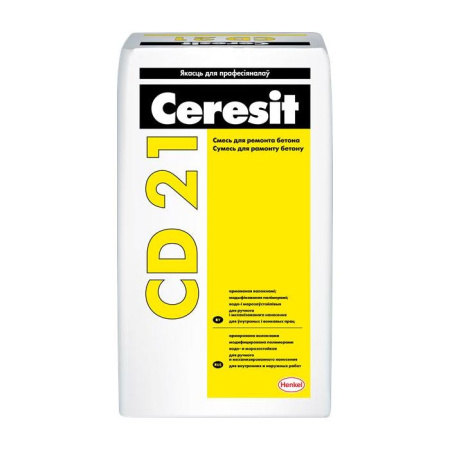 Фото смесь для ремонта бетона ceresit cd 21, 25 кг                          от интернет-магазина Аманд