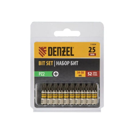 Фото биты 1/4 х 25мм рz2,  denzel от интернет-магазина Аманд