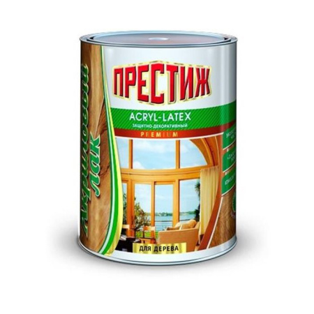 Фото лак акриловый многофункциональный престиж по дереву бесцветный, 0,9 л от интернет-магазина Аманд