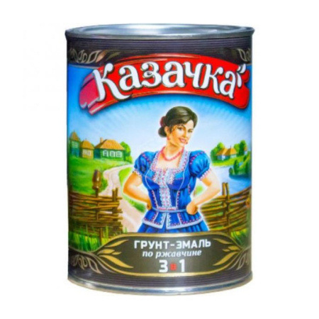 Фото грунт-эмаль по ржавчине "казачка" серая, 1,9 кг от интернет-магазина Аманд